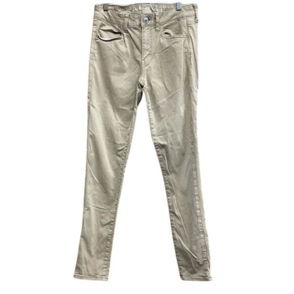 American Eagle Super Stretch Khaki Jeggings 10R